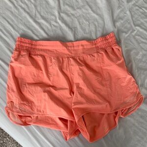 Lululemon Athletica Vibrant Coral Athletic Shorts